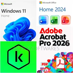 Windows 11 Home + Microsoft Office 2024 Home + Adobe Acrobat Pro 2026