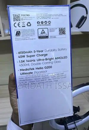New Tecno Camon 50 256 GB Black