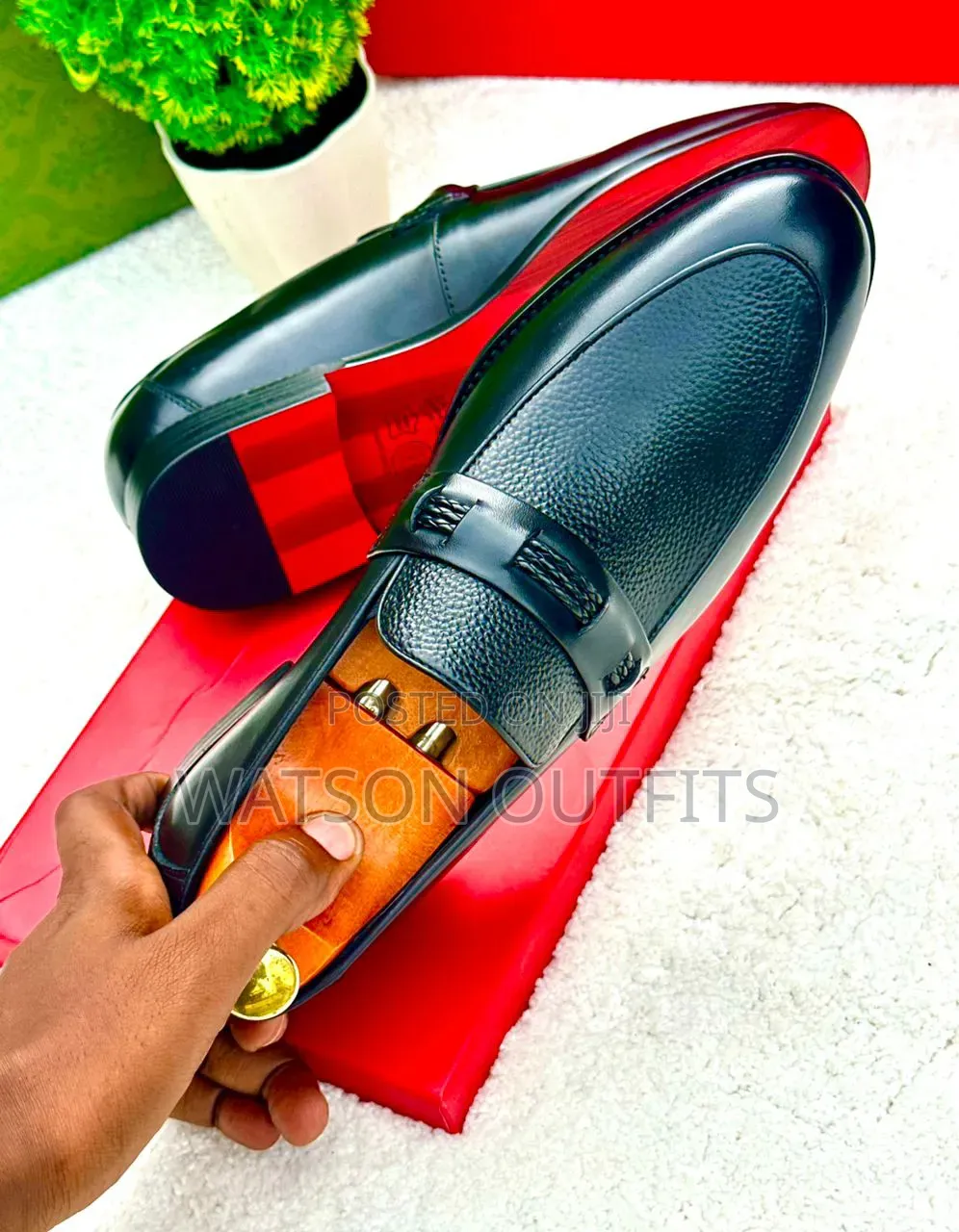 Men's Leather Shoes 3 Beautifully Coloured Versace Brand