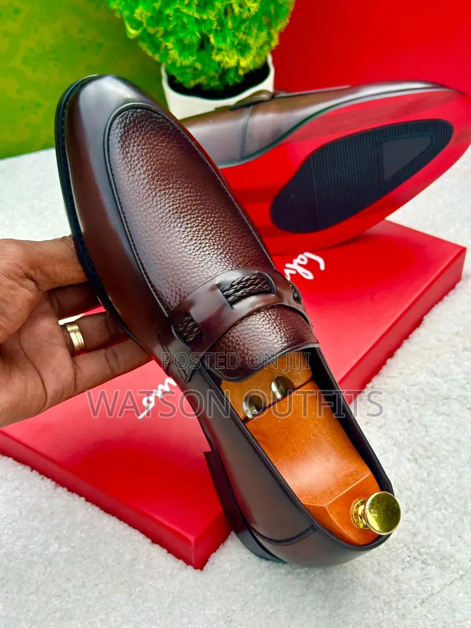 Men's Leather Shoes 3 Beautifully Coloured Versace Brand