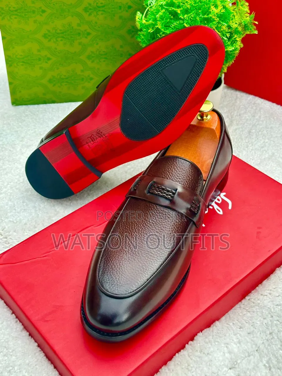 Men's Leather Shoes 3 Beautifully Coloured Versace Brand