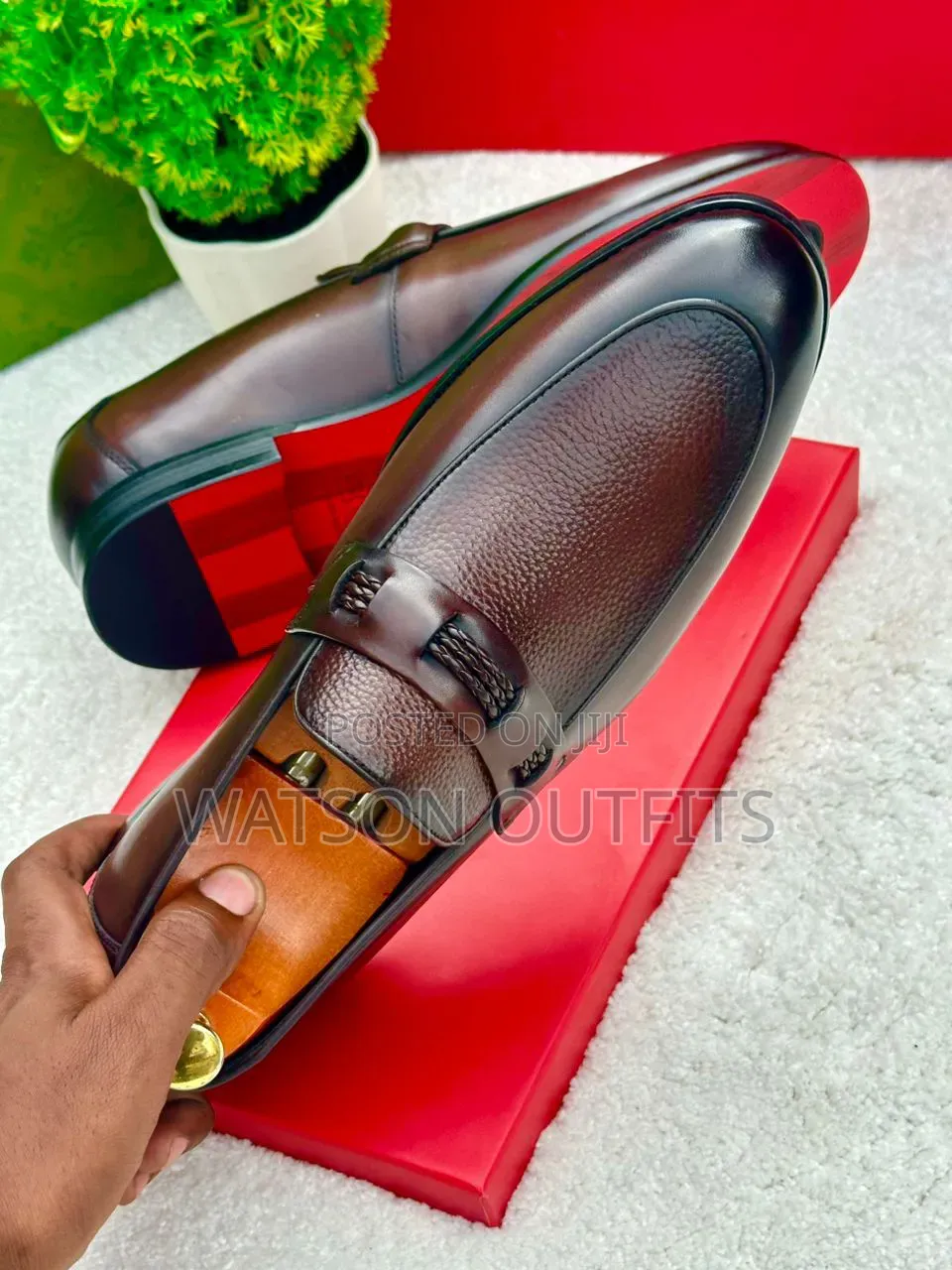 Men's Leather Shoes 3 Beautifully Coloured Versace Brand