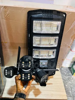 Linda Mali Zako Taa Ya Solar 450w Yenye Kamera Ya Lenzi 3