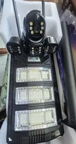 Kamera 3 Kwenye Taa Moja Ya 450w Usalama Wa 360 Degrees
