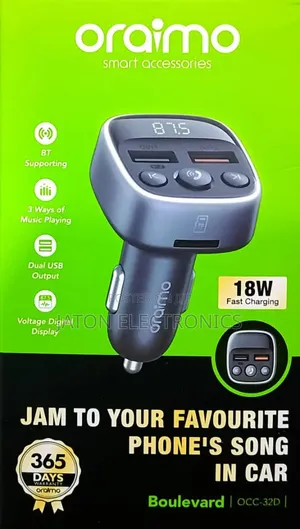 Oraimo Vehicle and Car Fast Charge 18watts