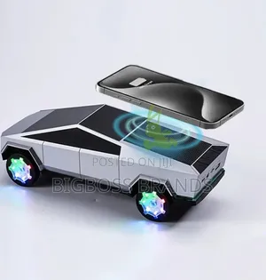 Cybertruck-Shaped Bluetooth Speaker With a Wireless Charger