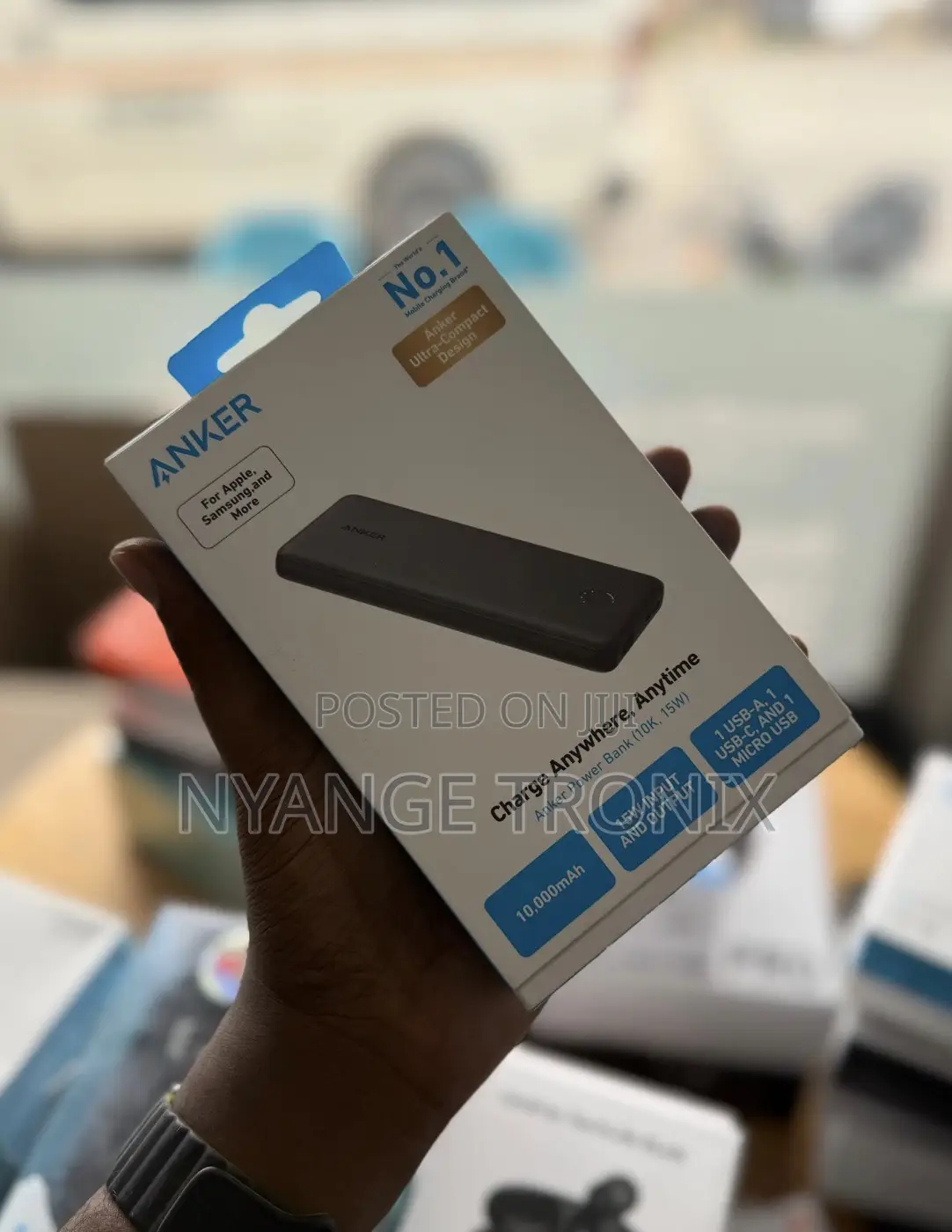 Anker Power Bank (10,000mah, 15w)