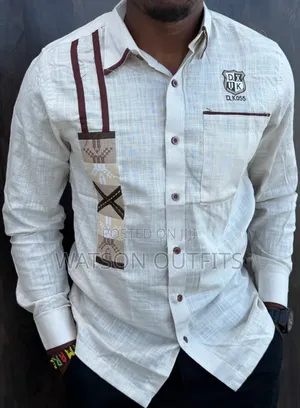 Shirts Za Linen Materials Za Kiume or Men's New Original Linen Shirts