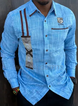 Shirts Za Linen Materials Za Kiume or Men's New Original Linen Shirts