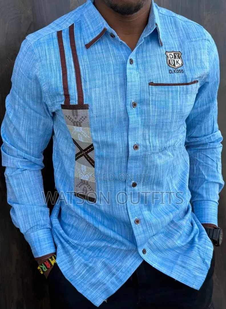 Shirts Za Linen Materials Za Kiume or Men's New Original Linen Shirts