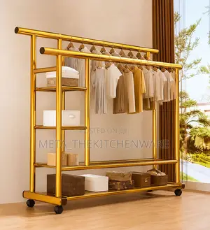 Gold Parrallel Bars Clothes Drying Rack