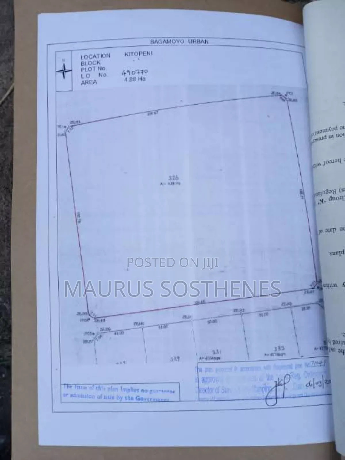 Industry Area for Sale TSH 2.2 Billions at Mapinga, Dar Es Salaam