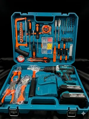 48v Cordless Drill With 2 Batteries With 47pc Tool Set Kit