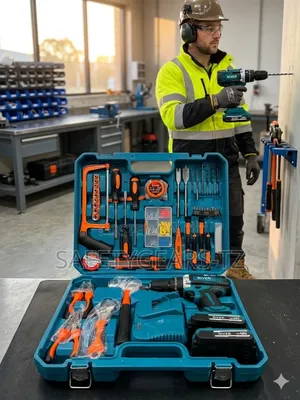 48v Cordless Drill With 2 Batteries With 47pc Tool Set Kit