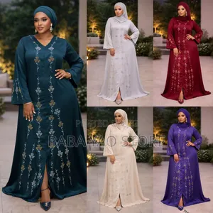 New Women's Clothes Floor-Length Rhinestones Print for Any Occasions.