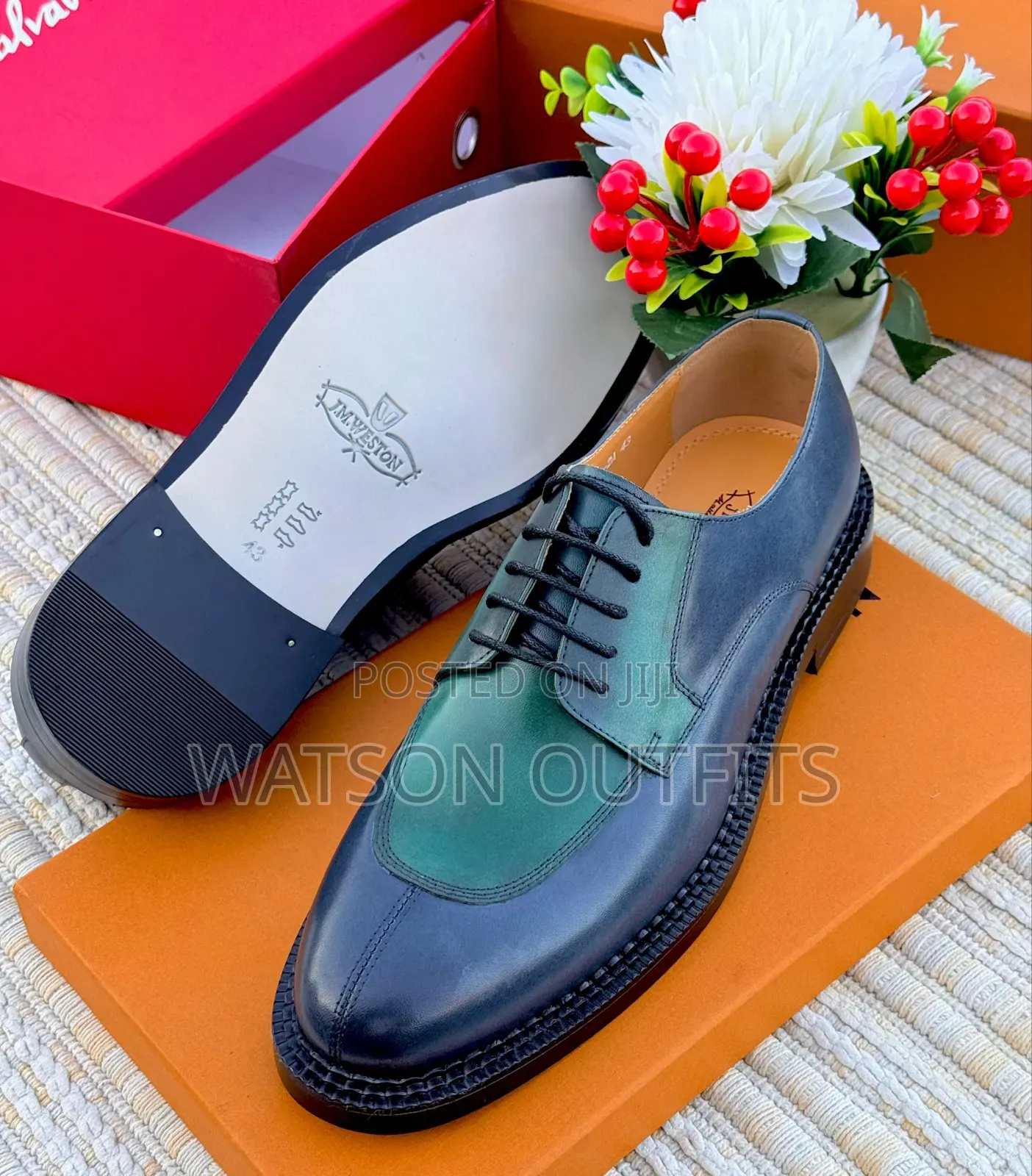 Men's Leather Shoes 1 Colour Unique J.M Weston Leather Materials
