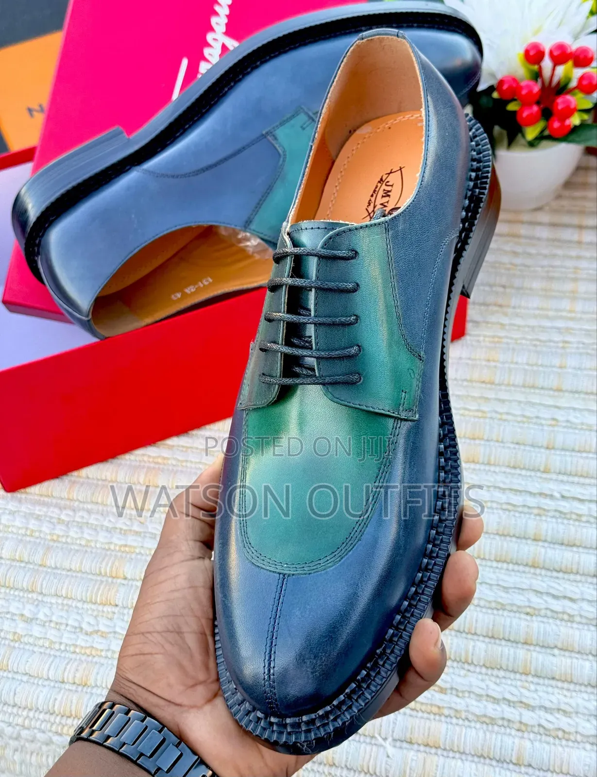 Men's Leather Shoes 1 Colour Unique J.M Weston Leather Materials