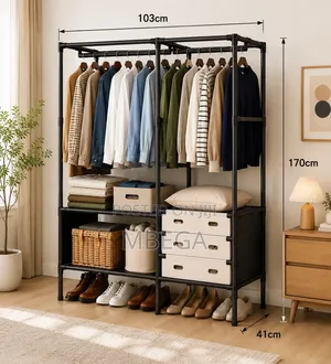 Multi-function Clothes Wardrobe Organizer: 103*41*170cm