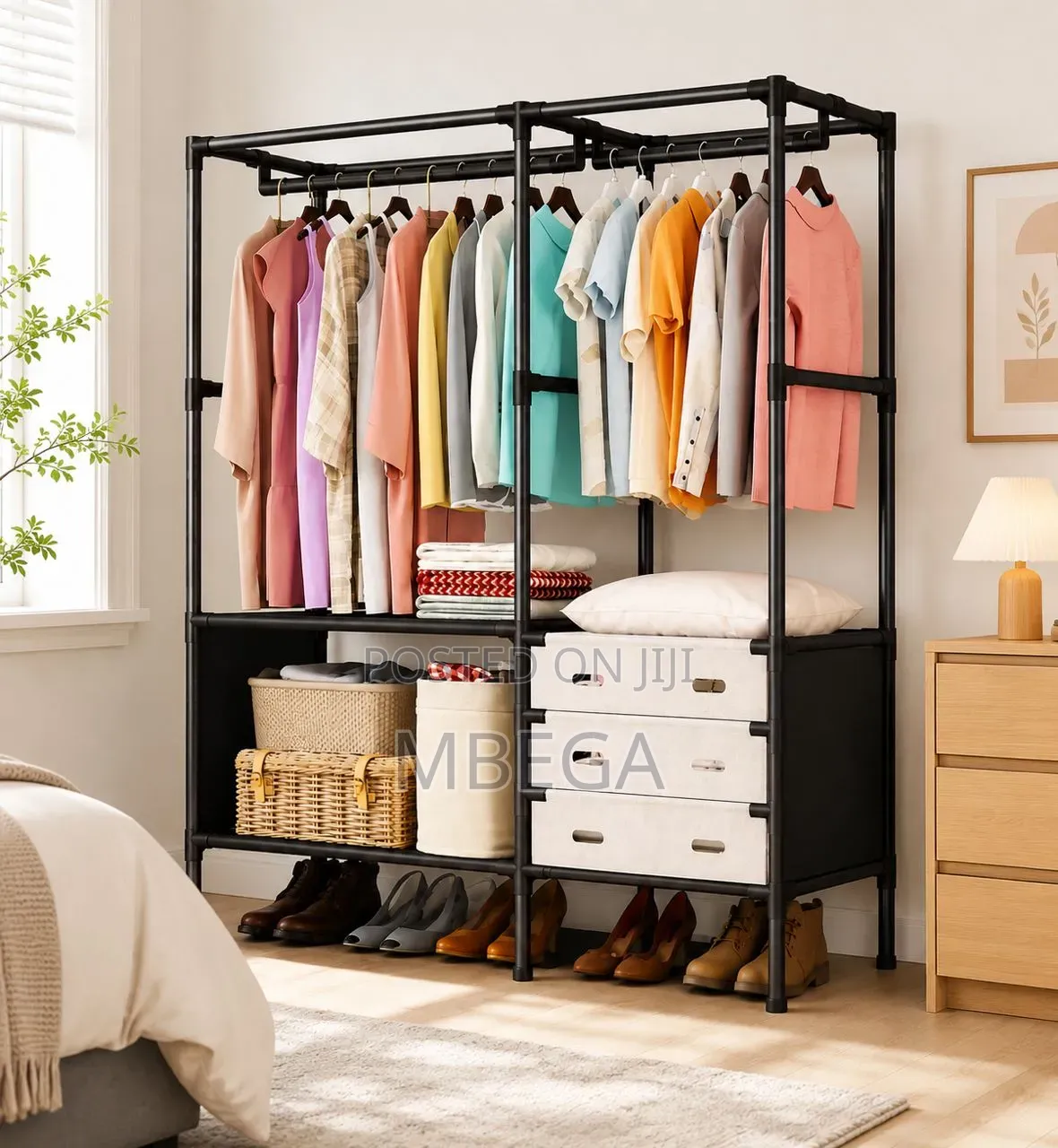 Multi-function Clothes Wardrobe Organizer: 103*41*170cm