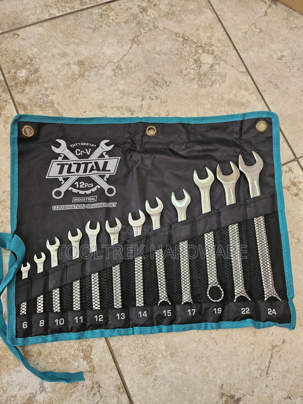 Total 12pcs Combination Spanner 6-24