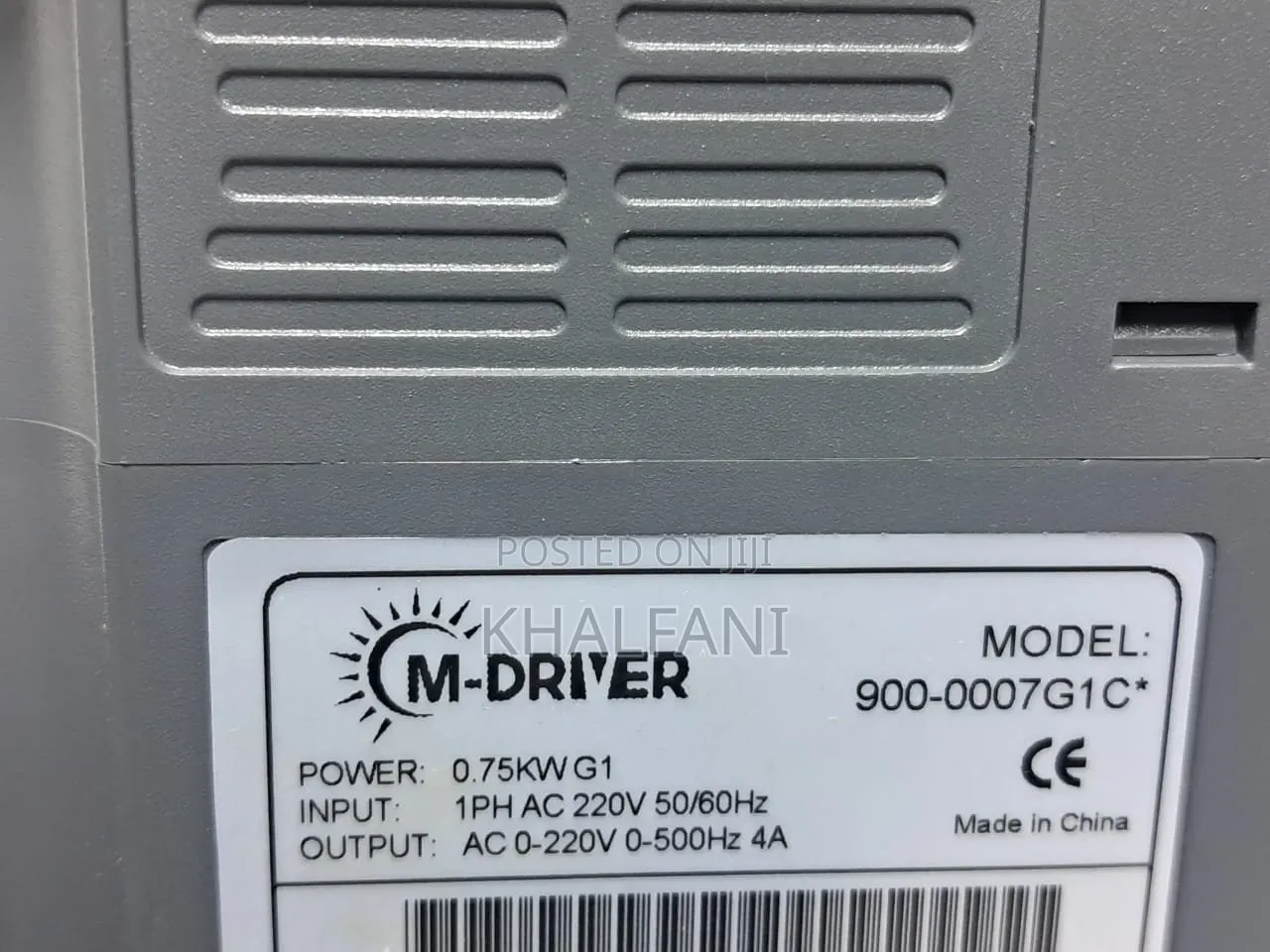 Variable Frequency Drive (Vfd)0.75kw Input 220v--Output 220 to 3phase