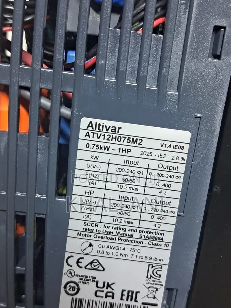 Variable Frequency Drive (Vfd)0.75kw Input 220v--Output 220 to 3phase