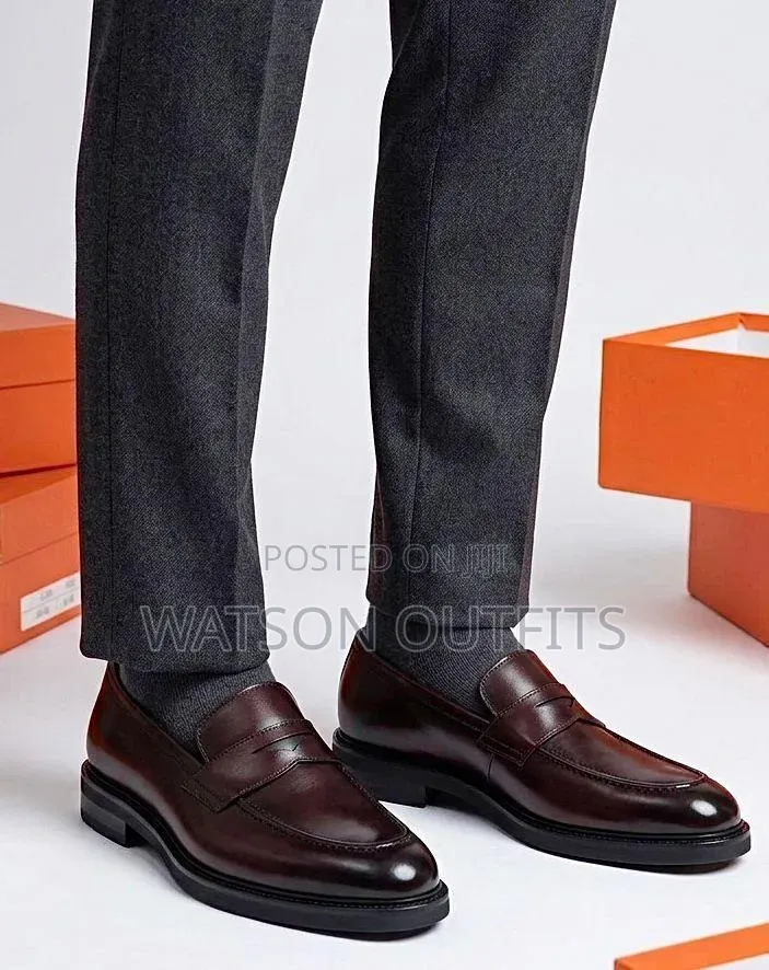 Men's Leather Shoes Anax Classically Branded Materials Original