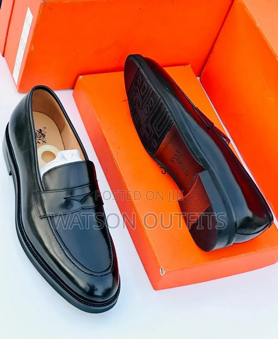 Men's Leather Shoes Anax Classically Branded Materials Original