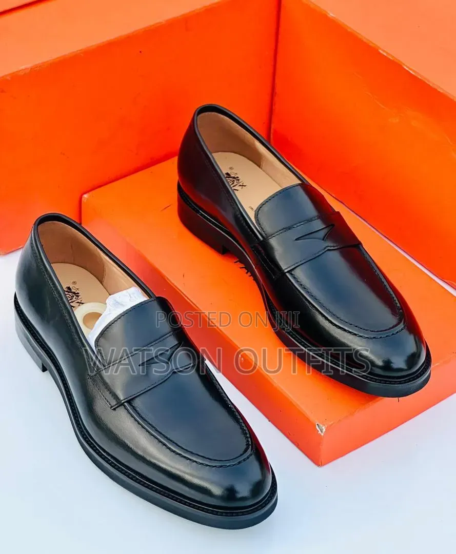 Men's Leather Shoes Anax Classically Branded Materials Original