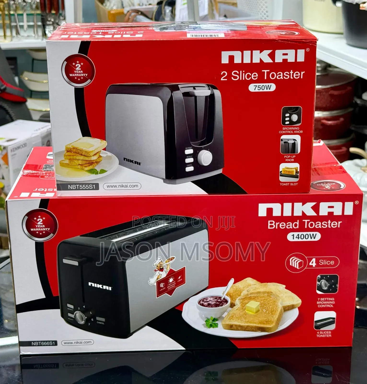 Nikai 4 Slice Toaster