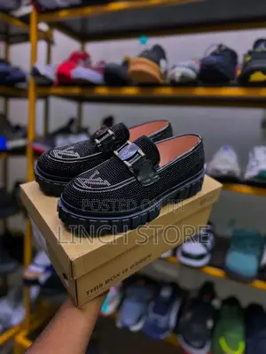 Black Studded Louis Vuitton Loafers