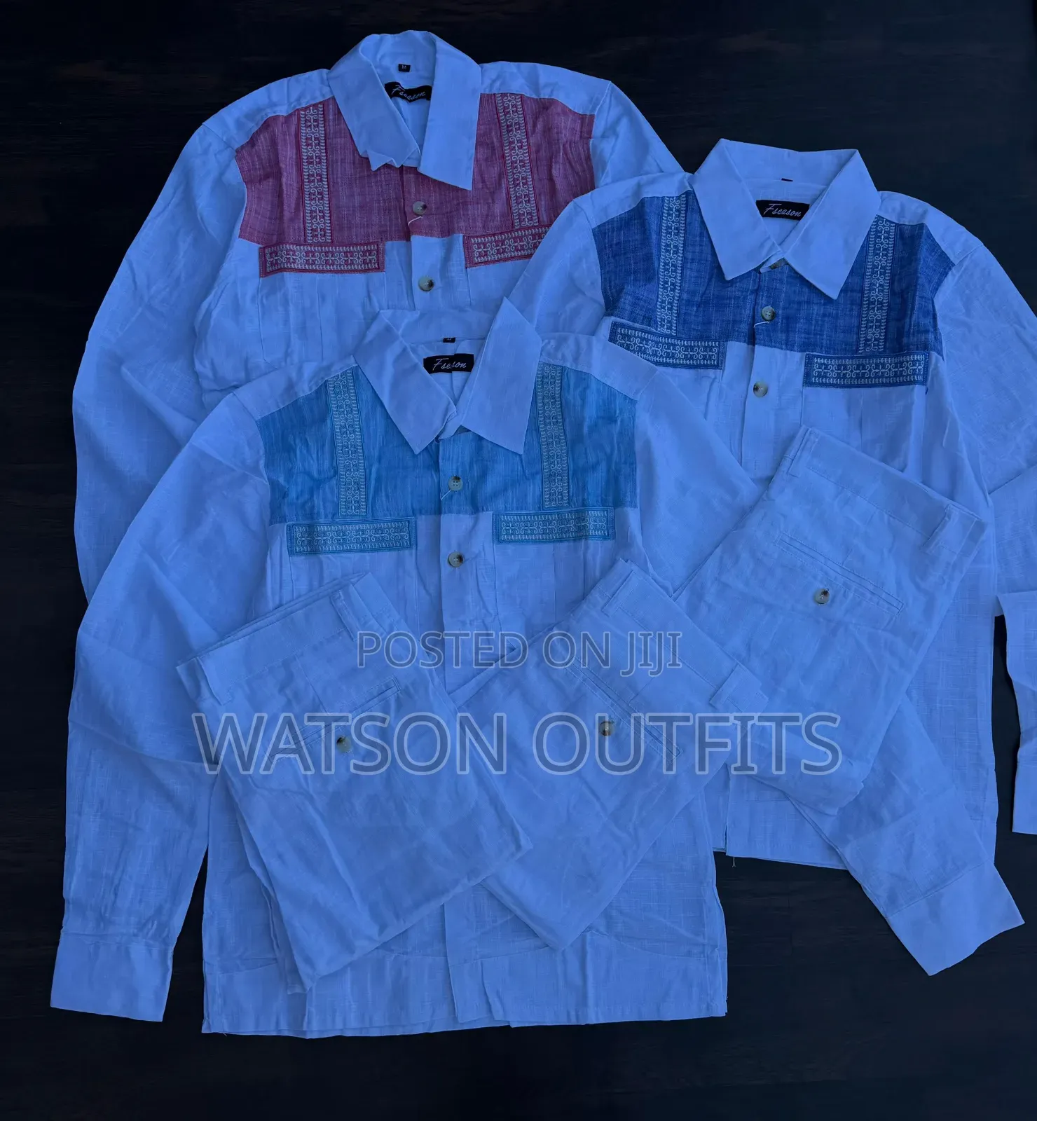 Men's Linen Materials Quality and Original Fulls Brand New