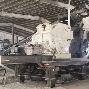 Mobile Impact Crusher Plant for Limestone Concrete Recycling 100tph