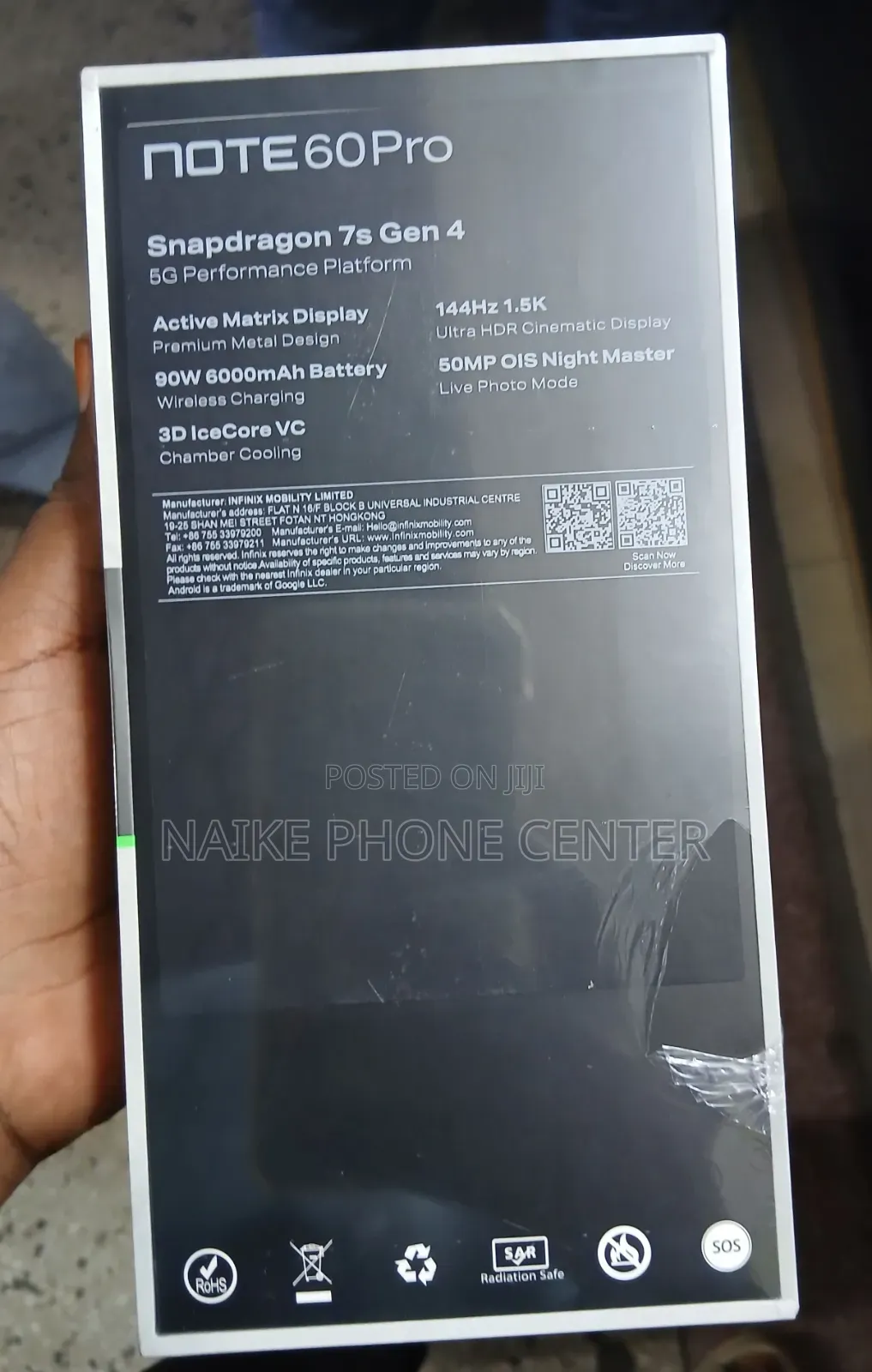 New Infinix Note 60 Pro 256 GB Blue