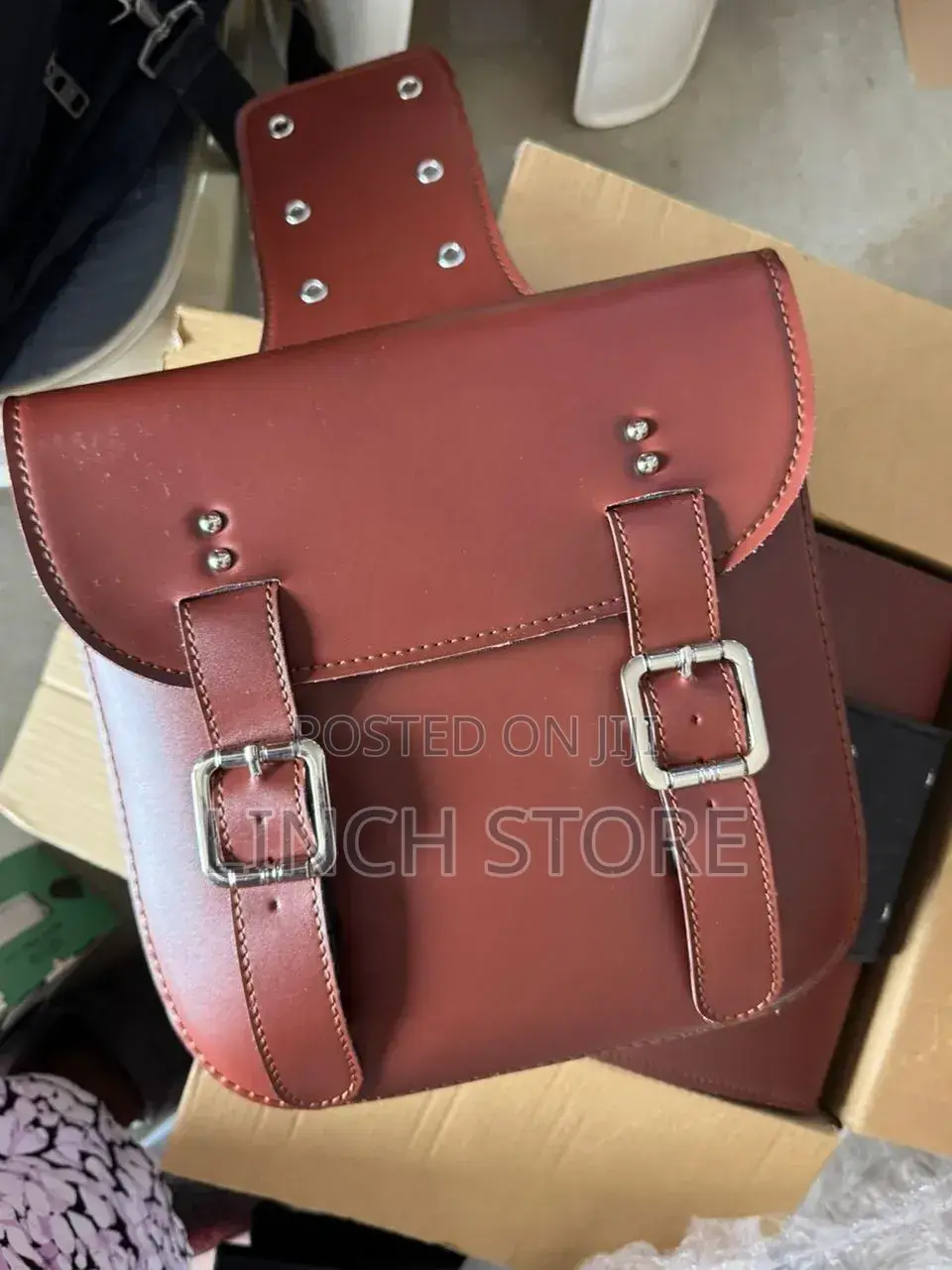Motorcycle Genuine Leather Storage Bag