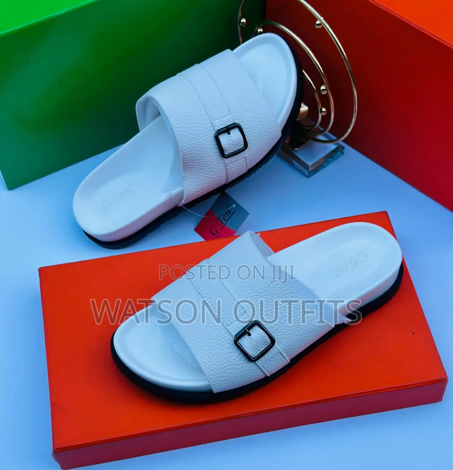 Men's Leather Shoes or Sandals G-Ten or Hermes Well Branded Very Org