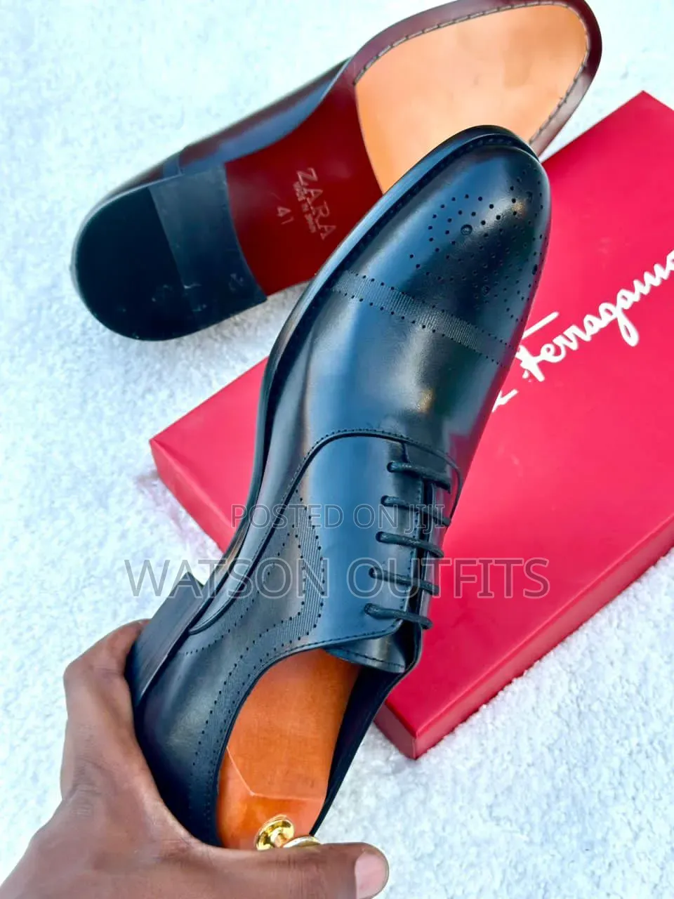 Men's Leather Shoes Zara Smart and Hot Brand Materials Quality