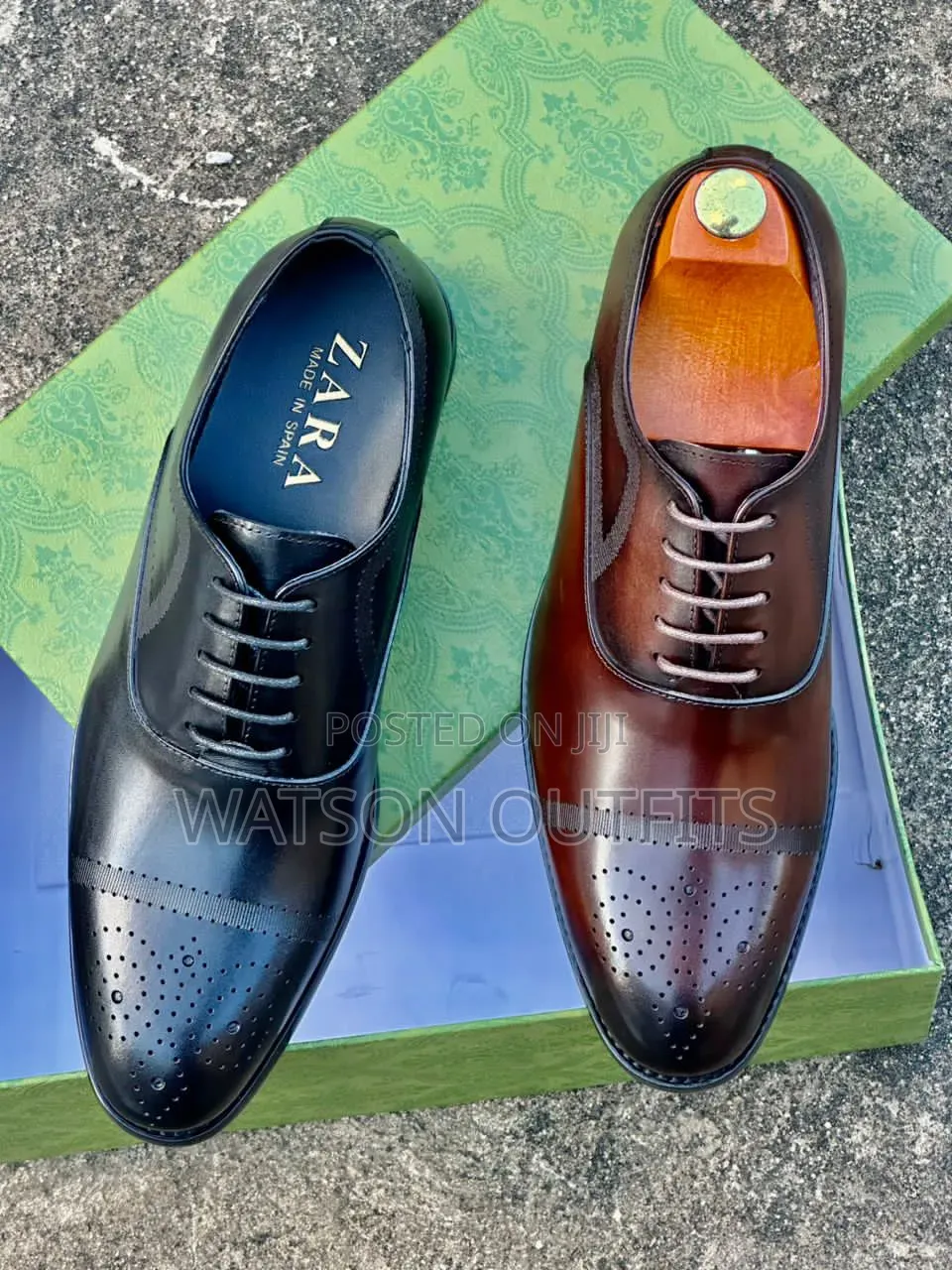 Men's Leather Shoes Zara Smart and Hot Brand Materials Quality