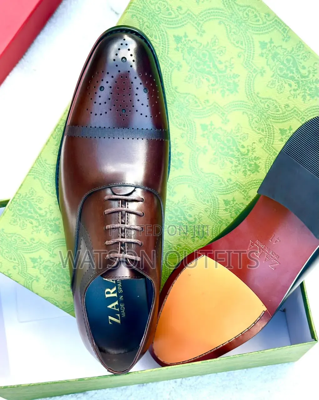 Men's Leather Shoes Zara Smart and Hot Brand Materials Quality