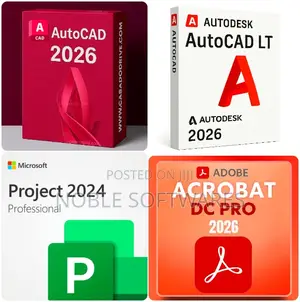 Autocad + Autocad Lt + Microsoft Project Pro + Adobe Acrobat Pro