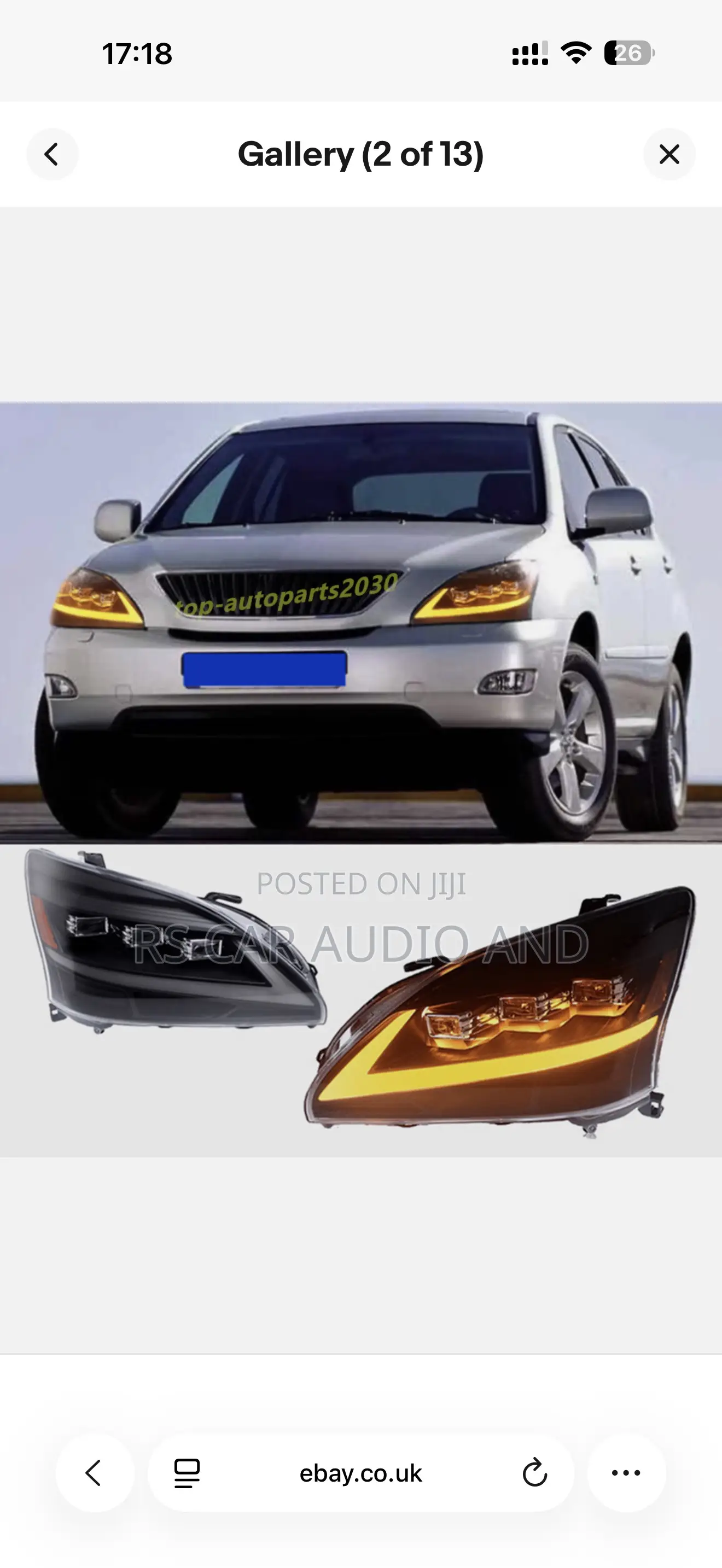 Toyota Harrier Headlights