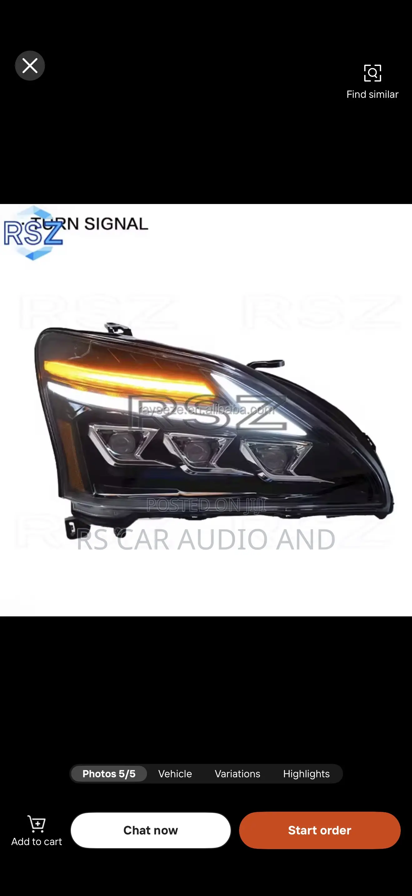 Toyota Harrier Headlights