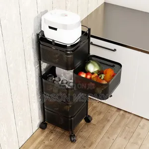 5-Tier Rotating Kitchen Trolley