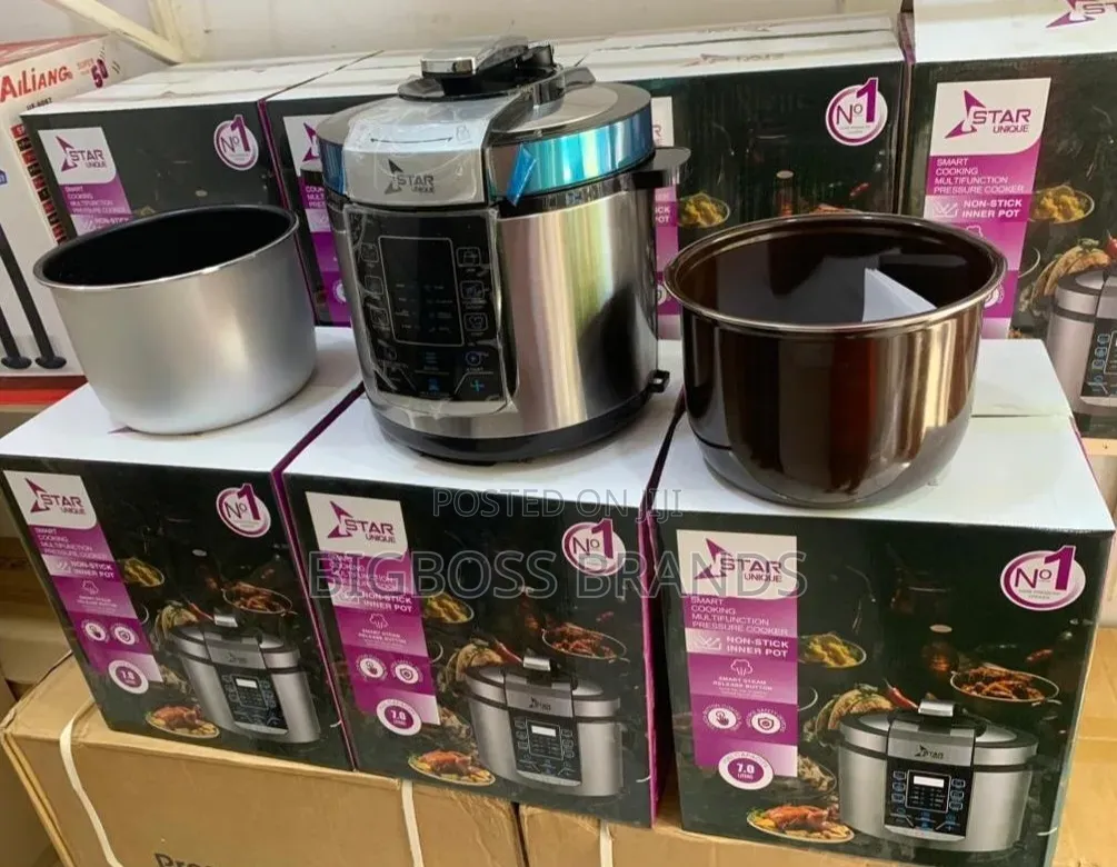 Star Unique Pressure Cooker 7 Liters Sufuria 2 [2 Pots]