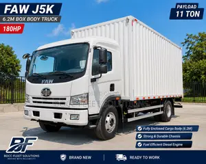 Faw J5k 180hp Box Body Truck 6.2m | 11 Ton Payload | Brand New