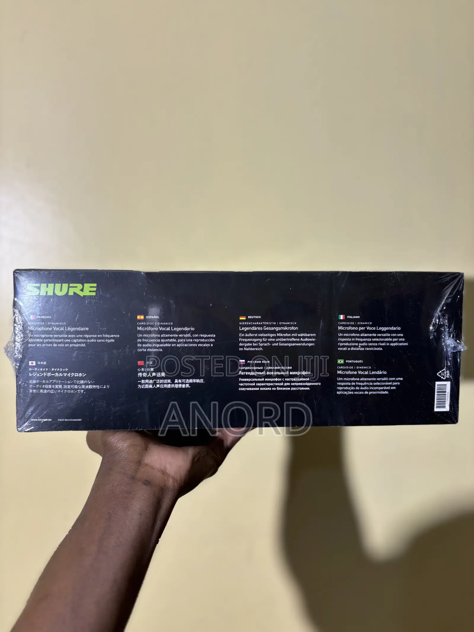 Shure Sm7b Vocal Dynamic Microphone –Podcast, Recording Streaming