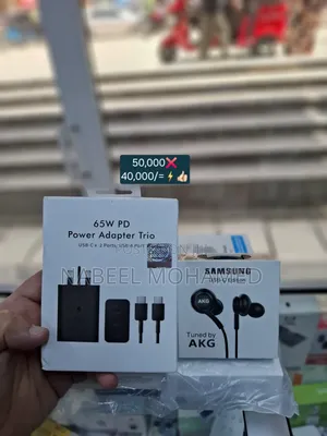 65wfast Charger + Akg Earphone