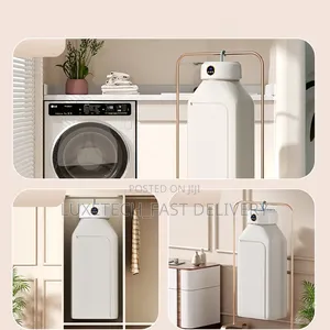 Portable Foldable Clothes Dryer With A Hanging Garment Bag