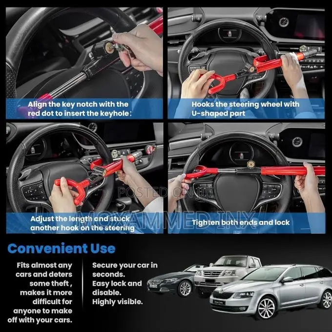 Universal Antitheft Steering Lock