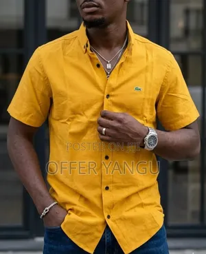 Men Lacoste Shirts (Mikono Mifupi)